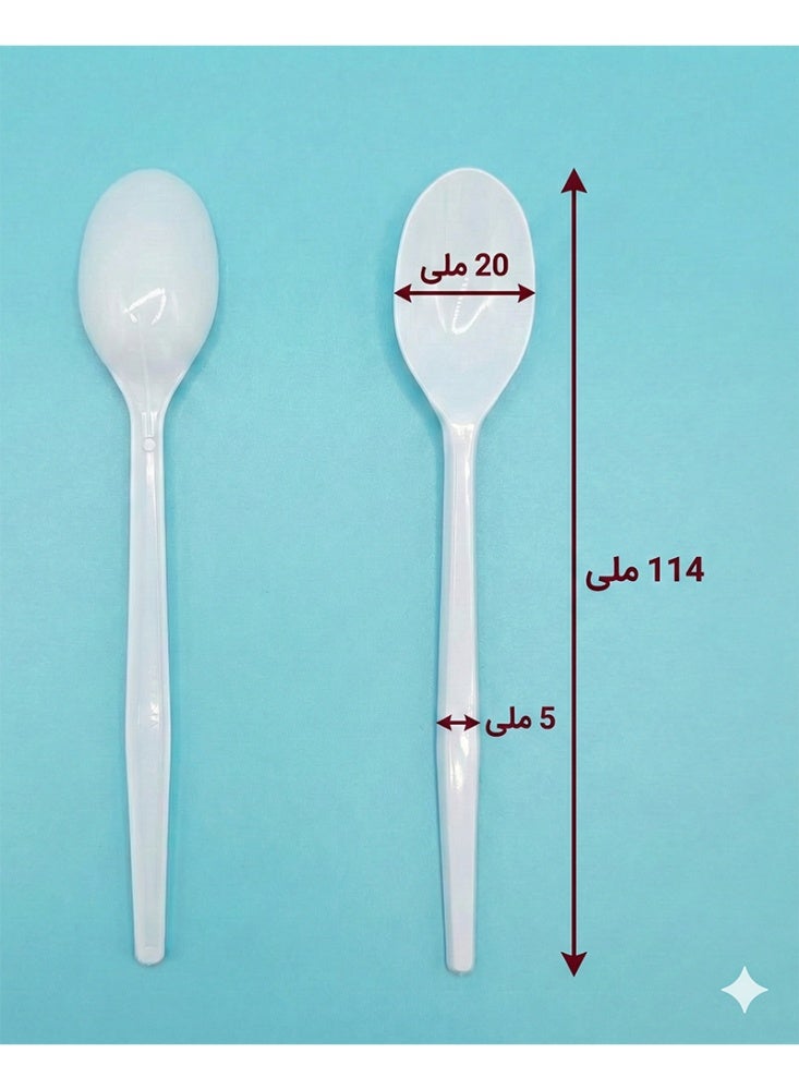 Ritco Carton Of White Plastic Teaspoons (1000 Teaspoons/Carton) - Image 4