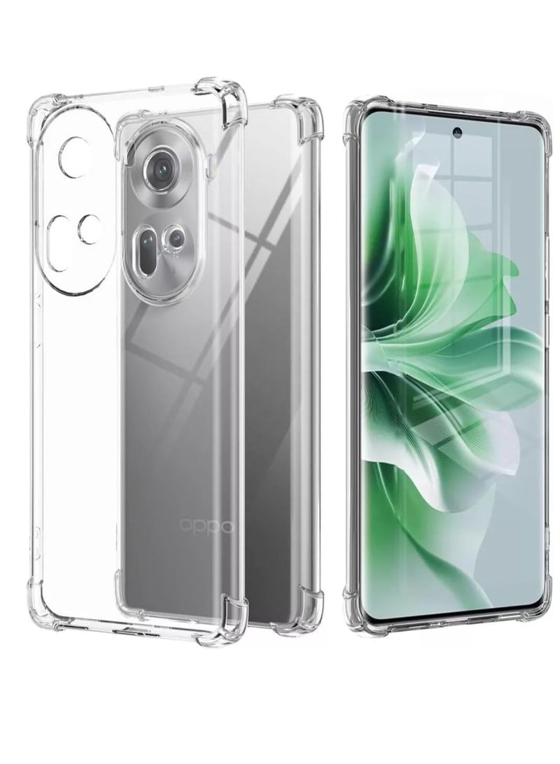 جراب شفاف ومضاد للصدمات لهاتف اوبو رينو 11 Oppo Reno 11 - Image 1