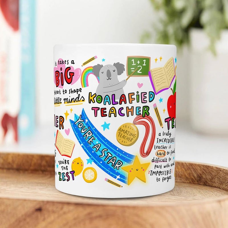 DAYS Thank You Teacher Mug Best Teacher Gift On Birthday Teacher Gift Teacher Mug Helping Me to Grow Teachers Gift for Teacher Coach Mentor Guide11 Ounce White - Image 2