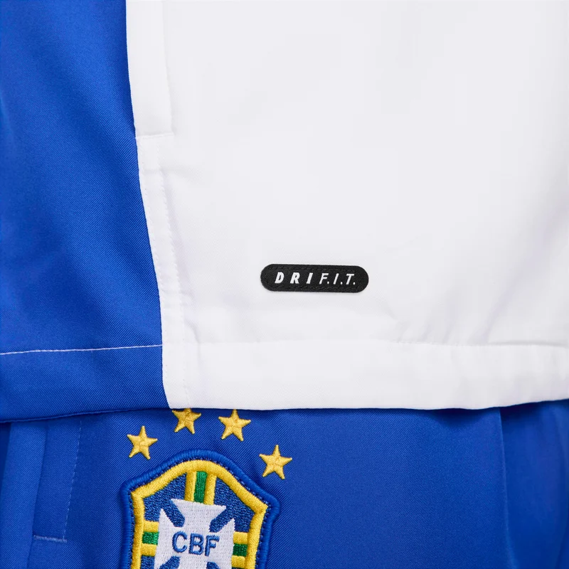 Nike White Men's Brazil 1998 Reissue Football Replica Tracksuit Jacket for Men | Best Price UAE
