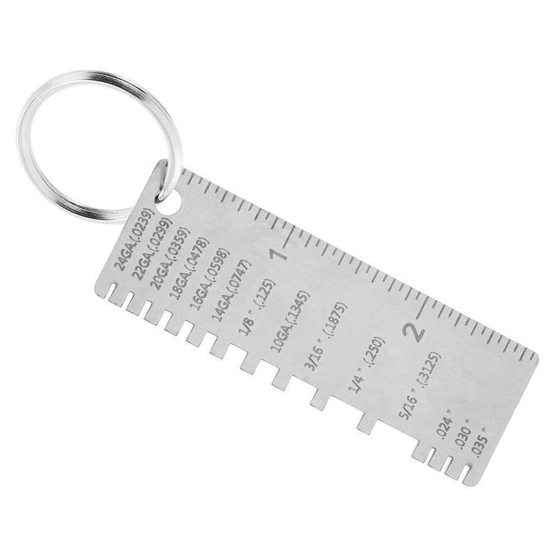 Stainless Steel Welding Thickness Gauge 0 10mm Measurement Range Portable Calibrated Tool - Image 2