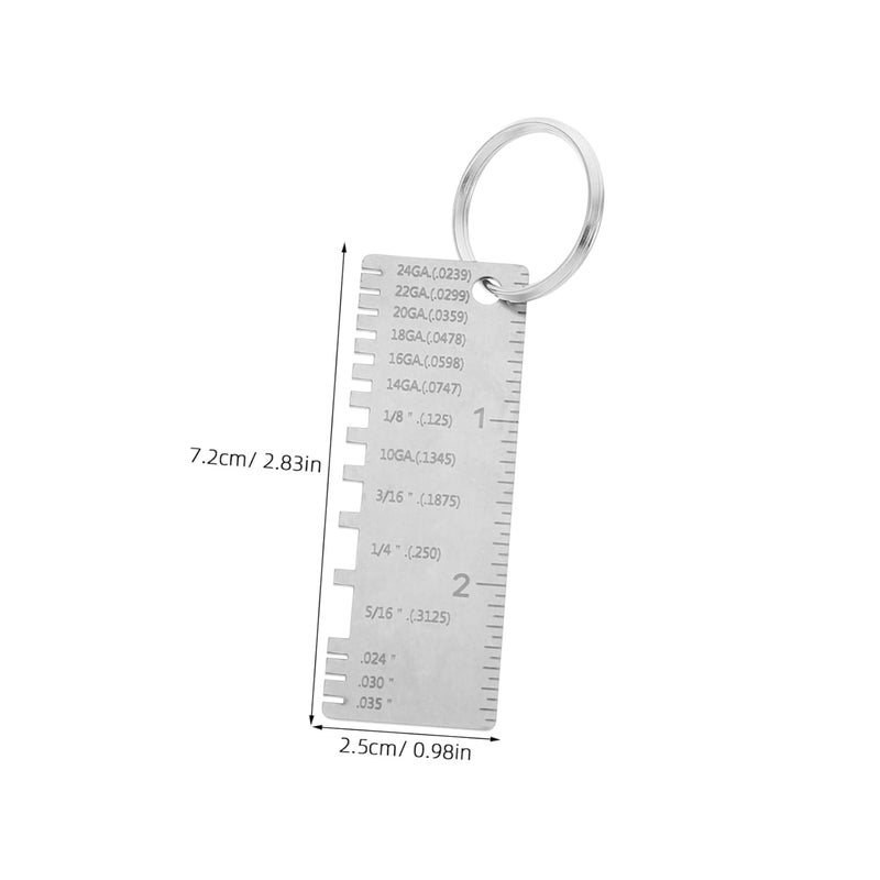 Stainless Steel Welding Thickness Gauge 0 10mm Measurement Range Portable Calibrated Tool - Image 3
