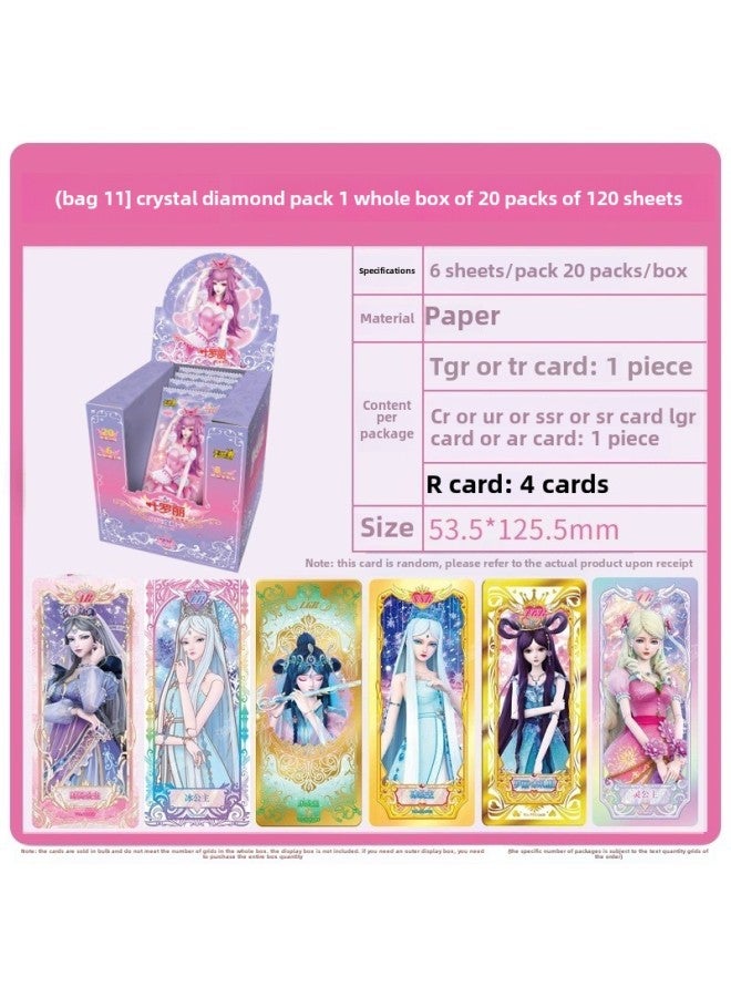 Genuine Ye Luoli Card Girl Toy Night Lori Card Full Set Crystal Diamond Dream 10 Play Star Dream 3 Play-Color:The 11th Ye Luoli Crystal Diamond Package Comes In A Box Of 20 Packs (5 Yuan Package)  - Image 1