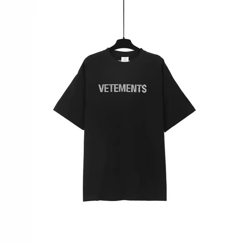 New Vtm Vit Cute Letter Print Men'S And Women'S Loose Casual Round Neck Short-Sleeved T-Shirt High Street Fashion Brand Cotton Tee - Image 3