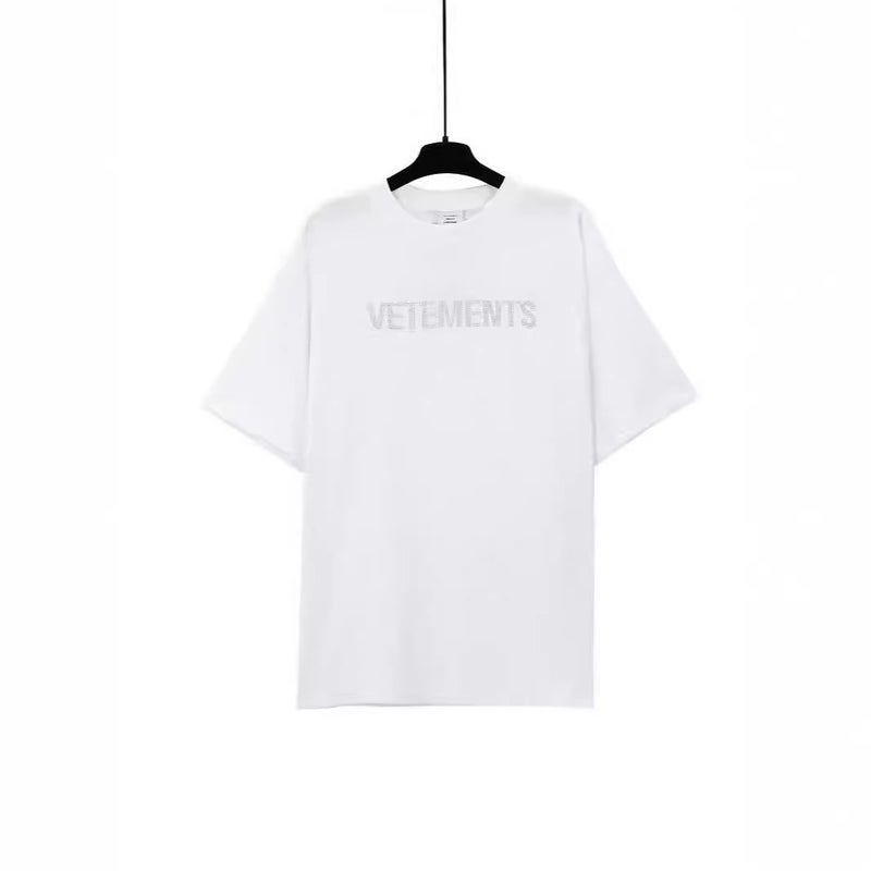 New Vtm Vit Cute Letter Print Men'S And Women'S Loose Casual Round Neck Short-Sleeved T-Shirt High Street Fashion Brand Cotton Tee - Image 4