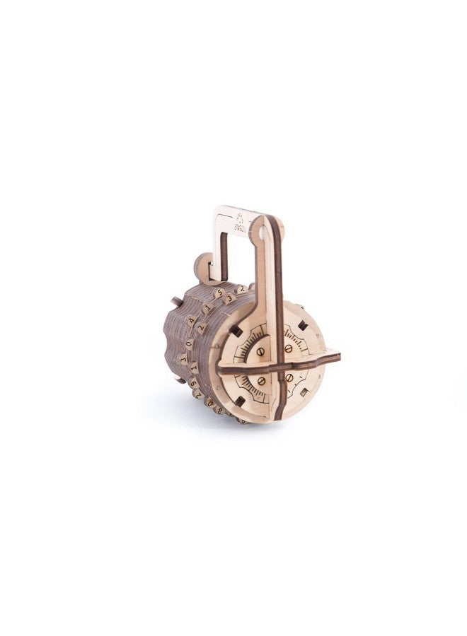 أوجيرز قفل UGEARS المركب - قفل Cryptex مستوحى من شيفرة دافنشي - لغز خشبي ميكانيكي ثلاثي الأبعاد - هدية عيد ميلاد إبداعية للأطفال والكبار - Image 2