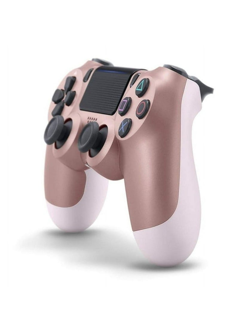 وحدة تحكم لاسلكية مزدوجة الصدمات تعمل بالبلوتوث لجهاز PS4 Gamepad لمحطة اللعب 4 لون القرنفل - Image 2