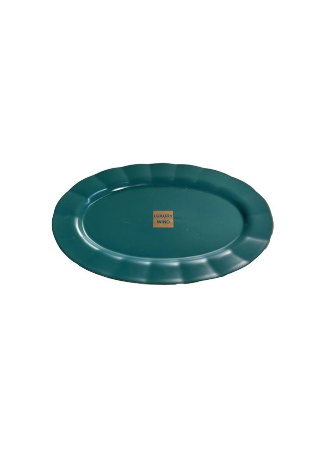 Luxury Decorative Ceramic Dish Porcelain Serving Dinner Plate Fruit Tray 
