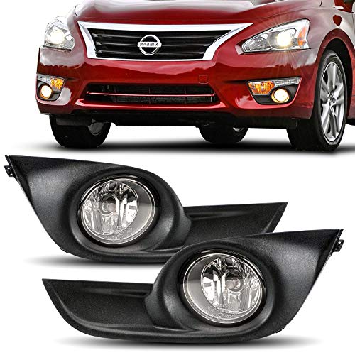 DLAA Fog Lights For Nissan Altima 2013 2014 2015 Fog Lamps Assembly Replacement Clear Lens OE Style - Image 1