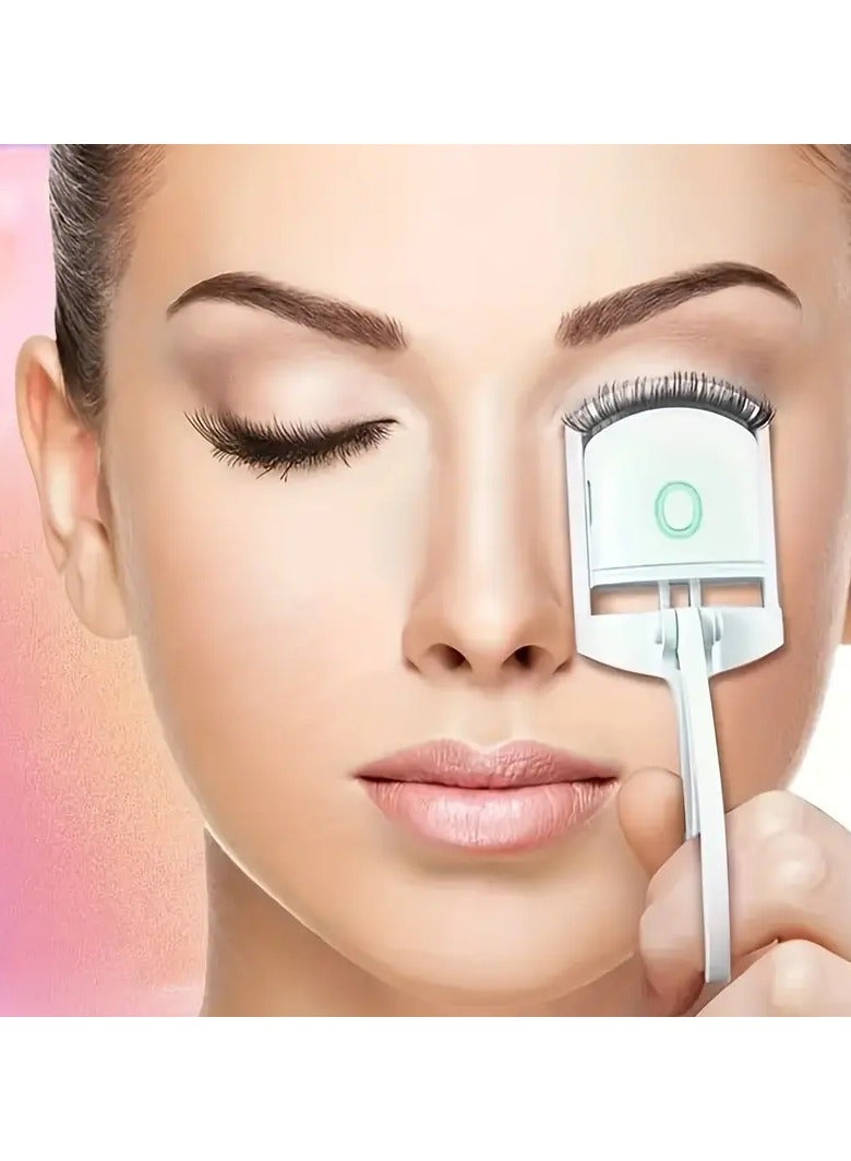 Generic Heated Eyelash Curler,USB RechargeableElectric Eyelash Curlers,2 Heating Modes LongLasting Quick Natural Curling Eye Lashes  - Image 2