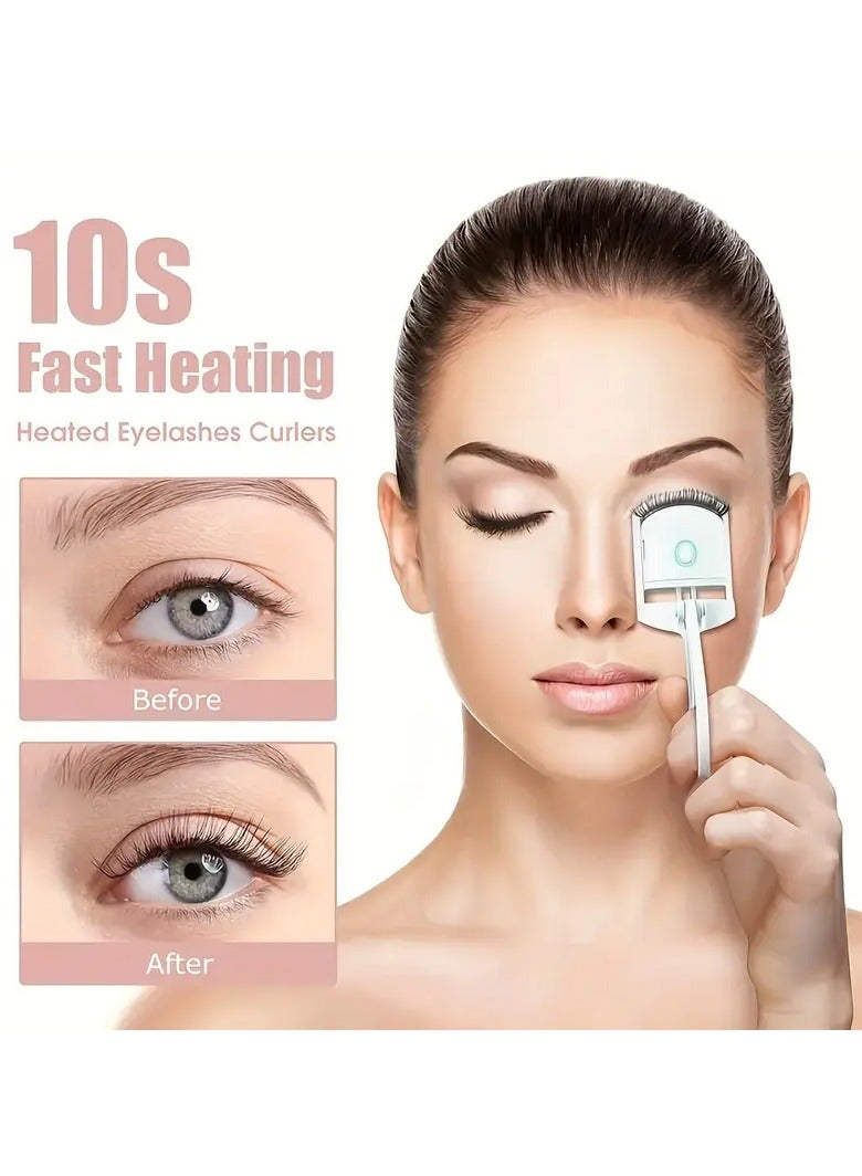 Generic Heated Eyelash Curler,USB RechargeableElectric Eyelash Curlers,2 Heating Modes LongLasting Quick Natural Curling Eye Lashes  - Image 5