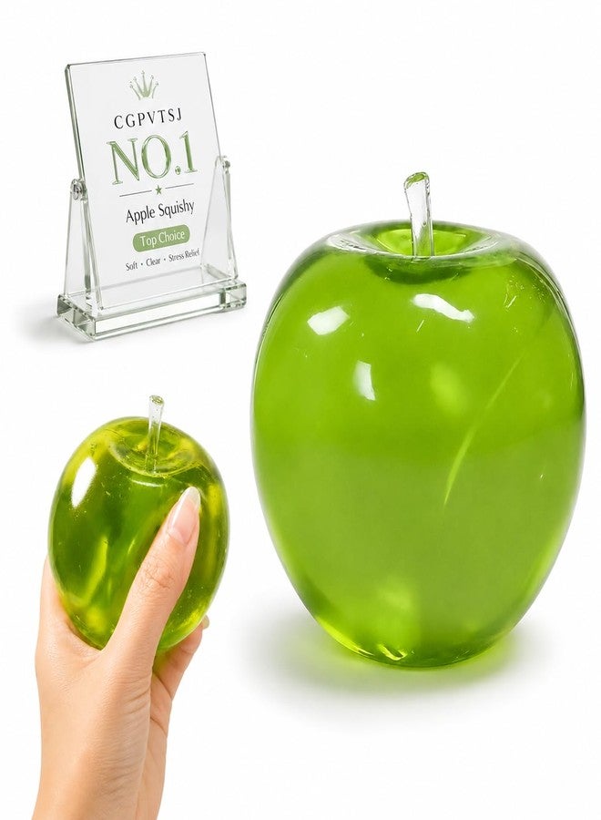 CGPVTSJ Apple Squishy Slushy Green Slush Coconut Oil Toy Squish Fruit Squeeze Fidget Aqua Toys Giant for Adults Squeezy Mellow Sugar Stress Ball 2026 Decompression Swuishy Fidget Toy (Green) - Image 1