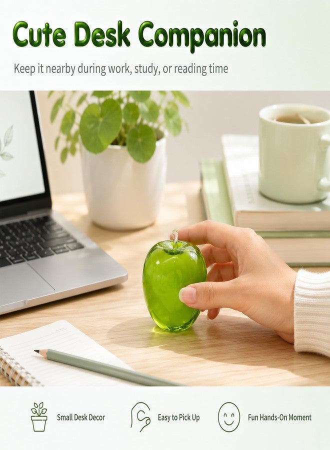CGPVTSJ Apple Squishy Slushy Green Slush Coconut Oil Toy Squish Fruit Squeeze Fidget Aqua Toys Giant for Adults Squeezy Mellow Sugar Stress Ball 2026 Decompression Swuishy Fidget Toy (Green) - Image 3