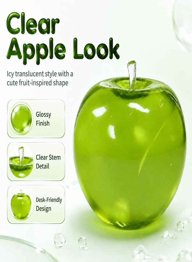 CGPVTSJ Apple Squishy Slushy Green Slush Coconut Oil Toy Squish Fruit Squeeze Fidget Aqua Toys Giant for Adults Squeezy Mellow Sugar Stress Ball 2026 Decompression Swuishy Fidget Toy (Green) - Image 2