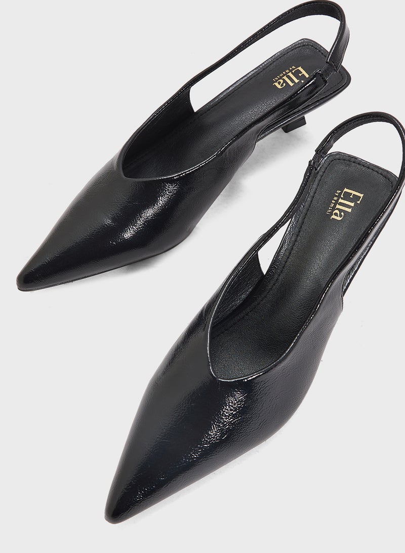 ELLA Sling Back Heeled Pump - Image 4