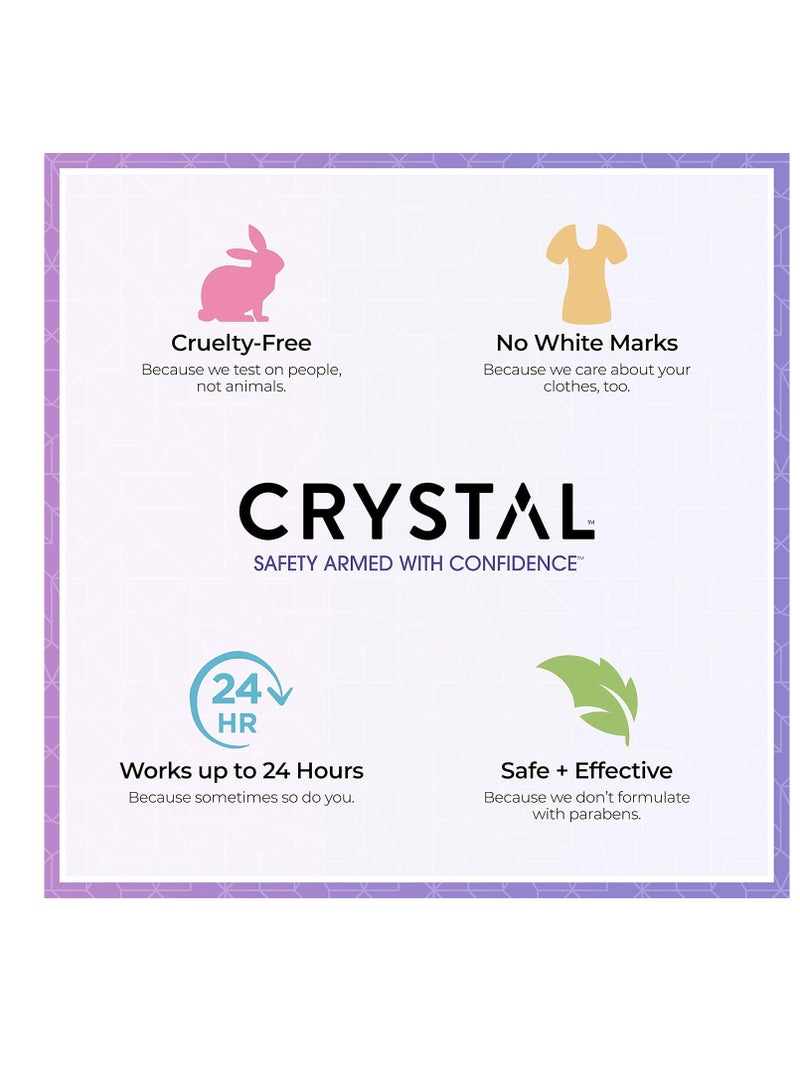 Crystal CRYSTAL Deodorant Aluminum Free Mineral Deodorant Roll-On for Women & Men, Lavender & White Tea - Paraben Free - Certified Cruelty Free & Vegan Deodorant - Prevents Odor Up to 24 Hours ,2.25 Fl Oz (Pack of 3),21661-3 - Image 5