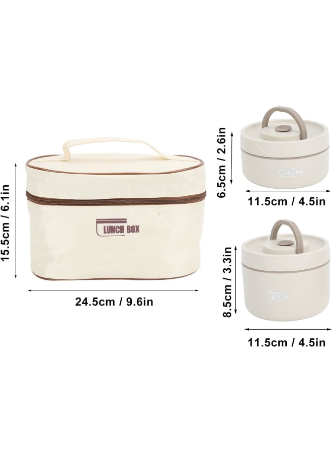 Lunch Box bag, Large Capacity Stainless Steel Lunch Box with Lunch Bag, Portable Thermal Box, for School, Camping, Work, Kitchen Organizers and Storage, Kitchen Accessories - Image 2