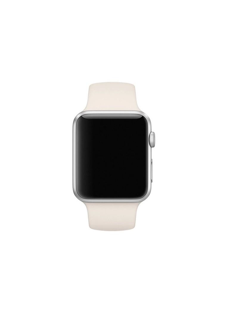 TWEGGON - Apple Watch band Compatible with 42mm(Series 10)/41mm/40mm/38mm Silicone Strap for Apple Watch All Series Antique White - Image 1