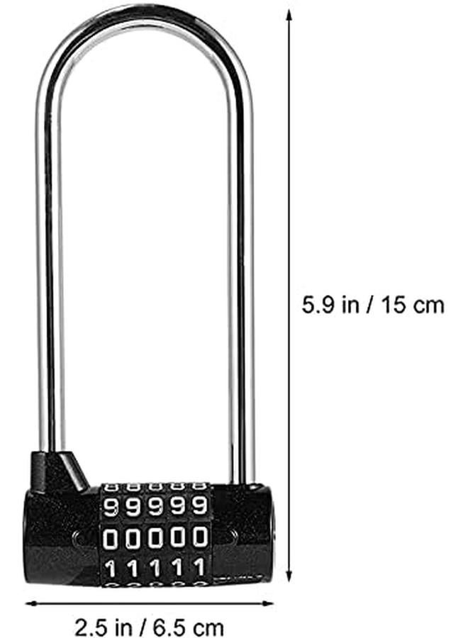 KASTWAVE Number Lock For Door Cabinet Password Padlock Large Password Safety Lock Dial Number Door Handle Cabinet Hanging Lock For Home Office Shop - Image 2