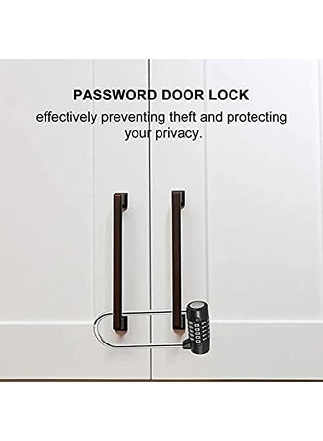 KASTWAVE Number Lock For Door Cabinet Password Padlock Large Password Safety Lock Dial Number Door Handle Cabinet Hanging Lock For Home Office Shop - Image 3