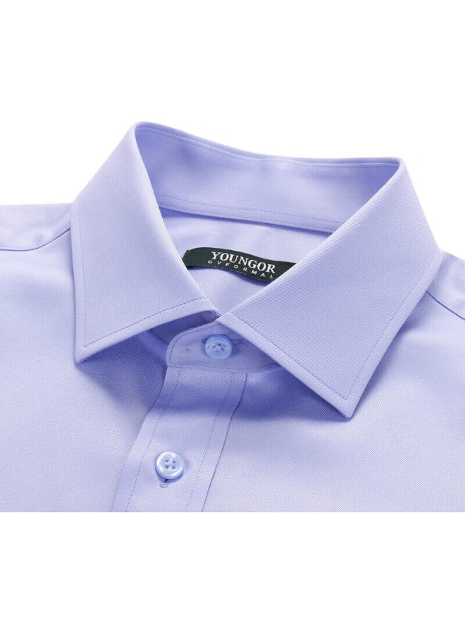 YOUNGOR Men'S Shirt Summer Youth Men'S Casual Short Sleeve Shirt Gsdp10171Lja Pink Purple 42 - Image 3