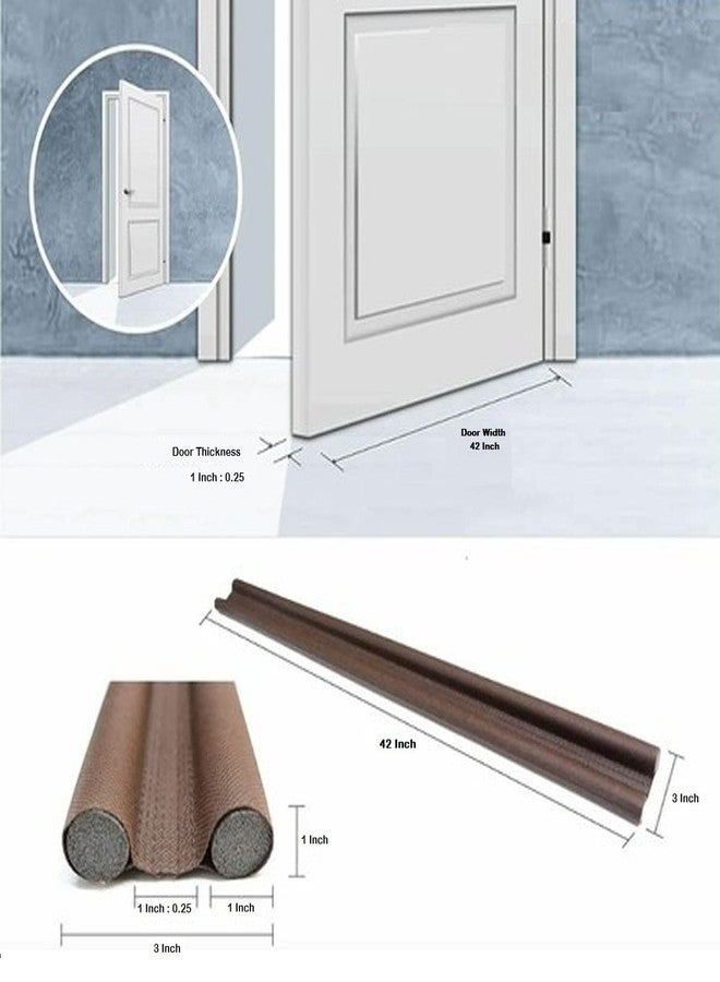 Ampex Door Bottom Sealing Strip Guard for Home Under Door Draft Fabric Cover Gap Sealer - Stops Light/Dust/Cool-Hot Air Escape Sound-Proof Reduce Noise (Size-39 inch) - Image 5