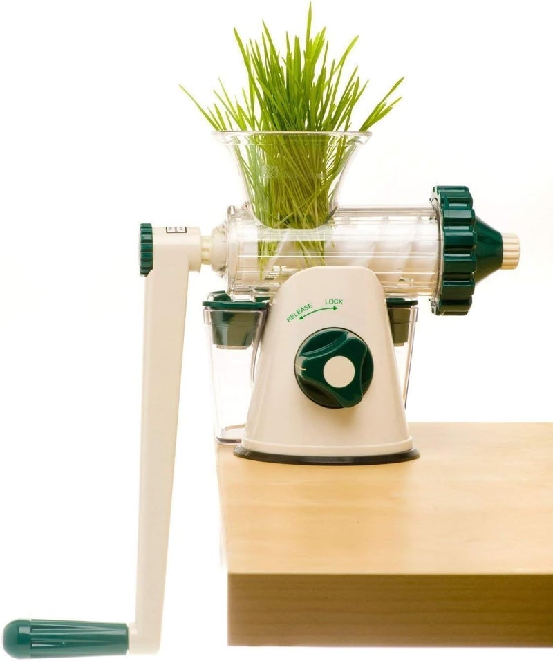 Healthy Juicer ORIGINAL Healthy Juicer - Wheatgrass & Leafy Green Manual Juicer | Easy-to-Clean Cold Press Juicer | Original Since 2004 - Masticating Technology - Image 1