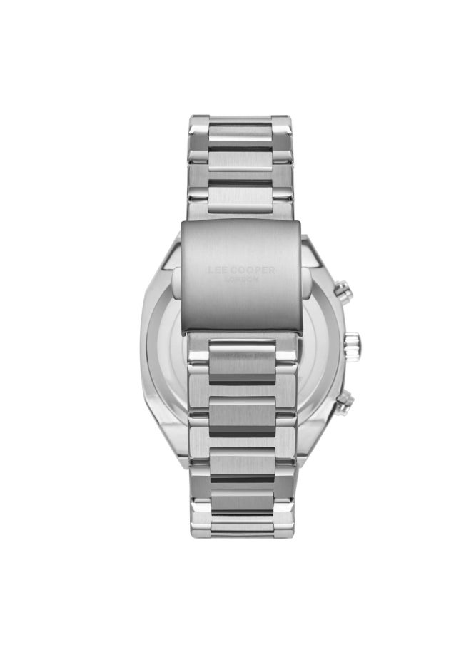 Lee Cooper Men's Watch, Multi Function Display and Metal Strap - LC08045.360, Silver  - Image 4