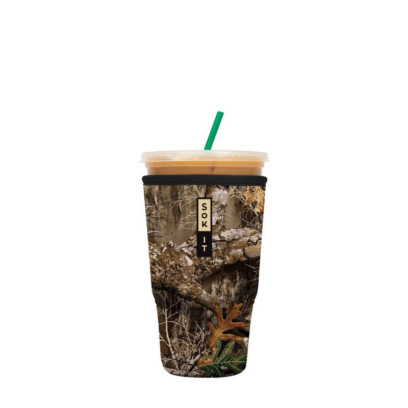 Sok It Java Sok Iced Coffee & Cold Soda Insulated Neoprene Cup Sleeve (RealTree Edge Camouflage  XLarge: 38-42oz) - Image 1
