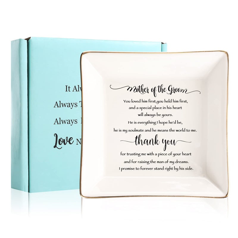 JOYIMARR Ceramic Jewelry Tray Trinket Dish for Women, Classic Unique Style, White, Wedding Occasion, Organizing Rings - Image 3
