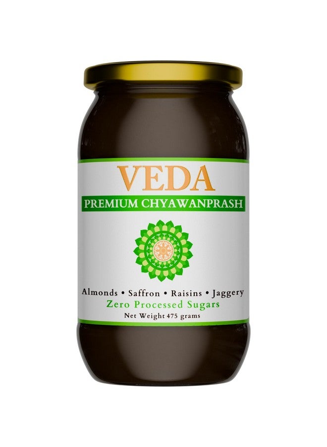 Veda Premium Chyawanprash - Jaggery Based Sugar Free Chyawanprash | 475 Gms | Enriched with Almonds & Saffron - Image 1