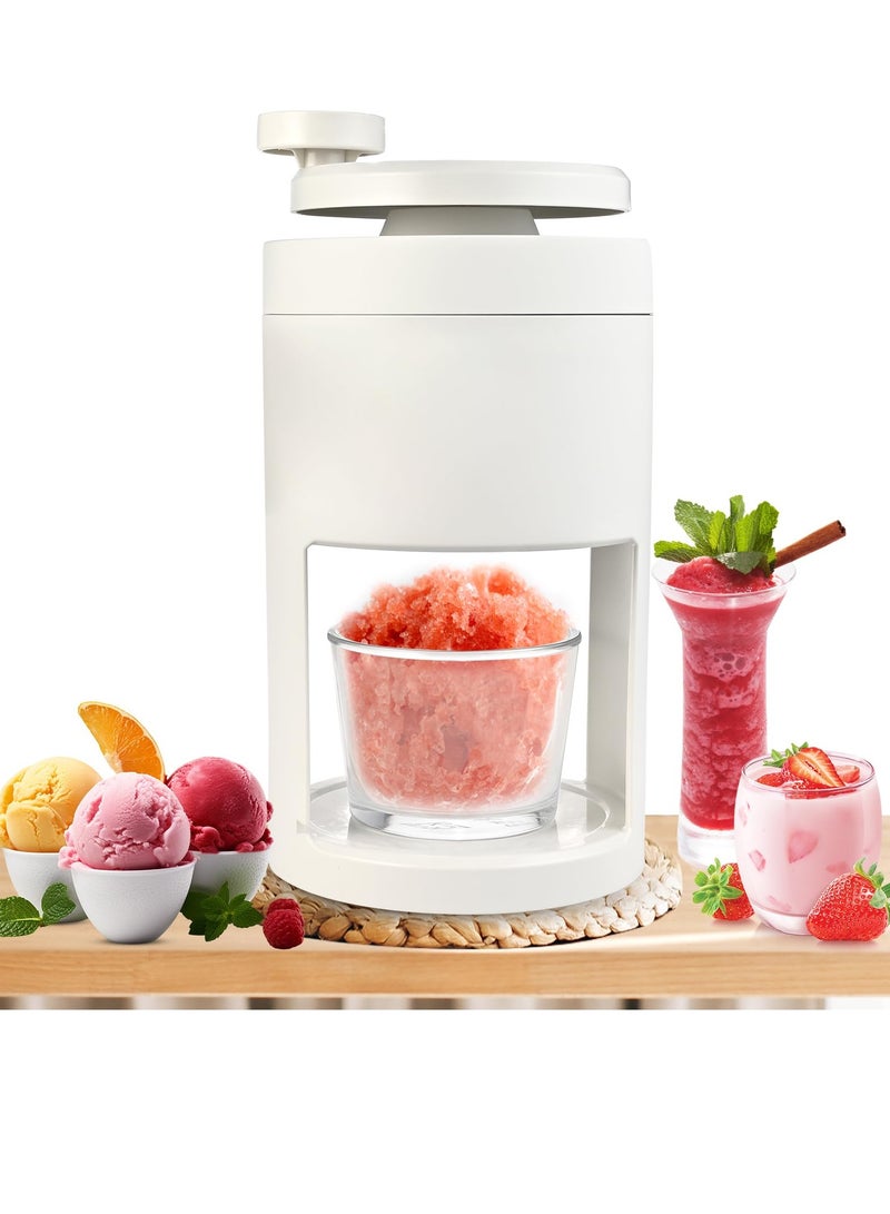 Barakah Portable Ice Shaver & Snow Cone Machine, Premium Manual Shaved Ice Maker with Hand Crank, Slushy Maker, & Ice Crusher, Ideal for Home, Outdoor Picnics, & Parties - Image 1