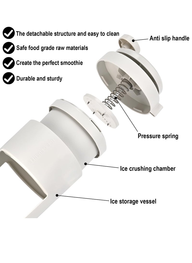 Barakah Portable Ice Shaver & Snow Cone Machine, Premium Manual Shaved Ice Maker with Hand Crank, Slushy Maker, & Ice Crusher, Ideal for Home, Outdoor Picnics, & Parties - Image 2
