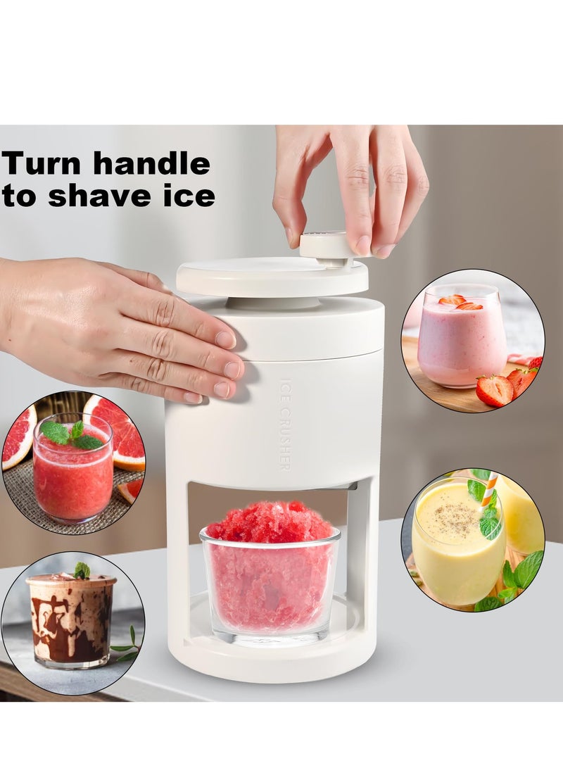 Barakah Portable Ice Shaver & Snow Cone Machine, Premium Manual Shaved Ice Maker with Hand Crank, Slushy Maker, & Ice Crusher, Ideal for Home, Outdoor Picnics, & Parties - Image 4