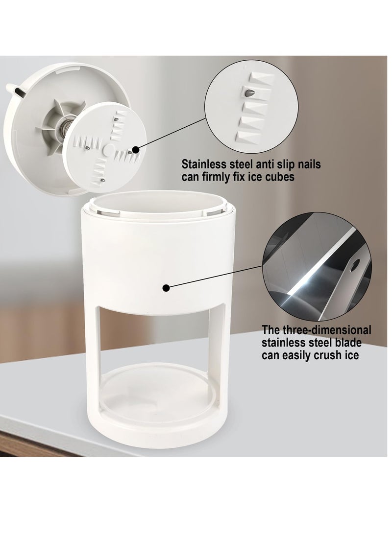 Barakah Portable Ice Shaver & Snow Cone Machine, Premium Manual Shaved Ice Maker with Hand Crank, Slushy Maker, & Ice Crusher, Ideal for Home, Outdoor Picnics, & Parties - Image 3