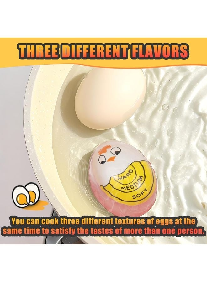 HOMESTAR Egg Timer for Hard Boiled Eggs Soft Boiled Color Changing Indicator Tells When Eggs are Ready, Yellow 2pcs - Image 4