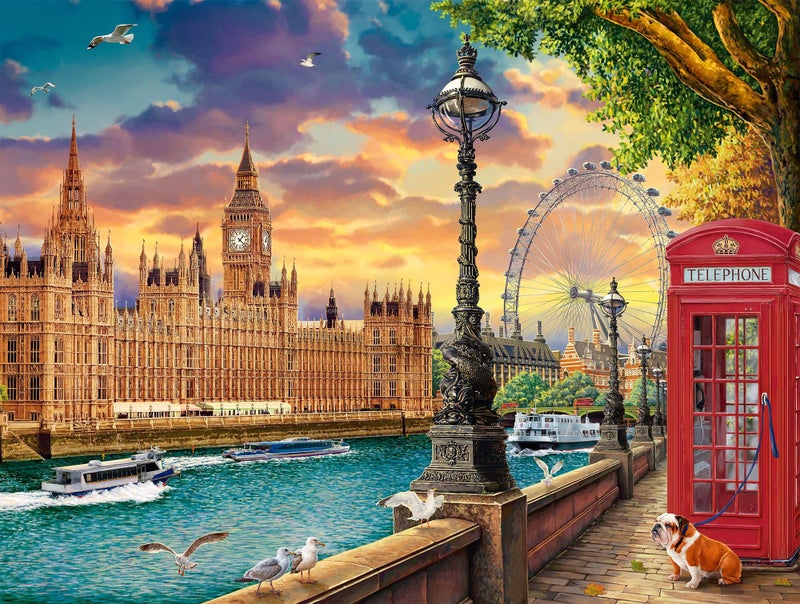 Springbok London Calling 500 Piece Jigsaw Puzzle for Adults Travel Puzzle Unique Cut Pieces Made in USA - Image 3