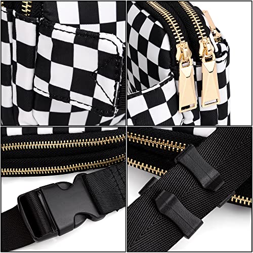 UTO Fanny Pack for Women Crossbody Trendy Fashion Belt Purse Chest Waist Hip Bumbag for Outdoor Shopping Travel Hiking - Image 4