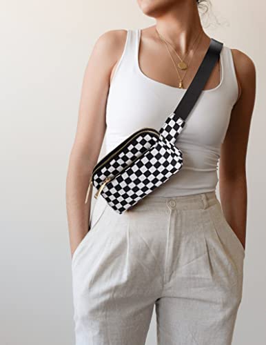 UTO Fanny Pack for Women Crossbody Trendy Fashion Belt Purse Chest Waist Hip Bumbag for Outdoor Shopping Travel Hiking - Image 2
