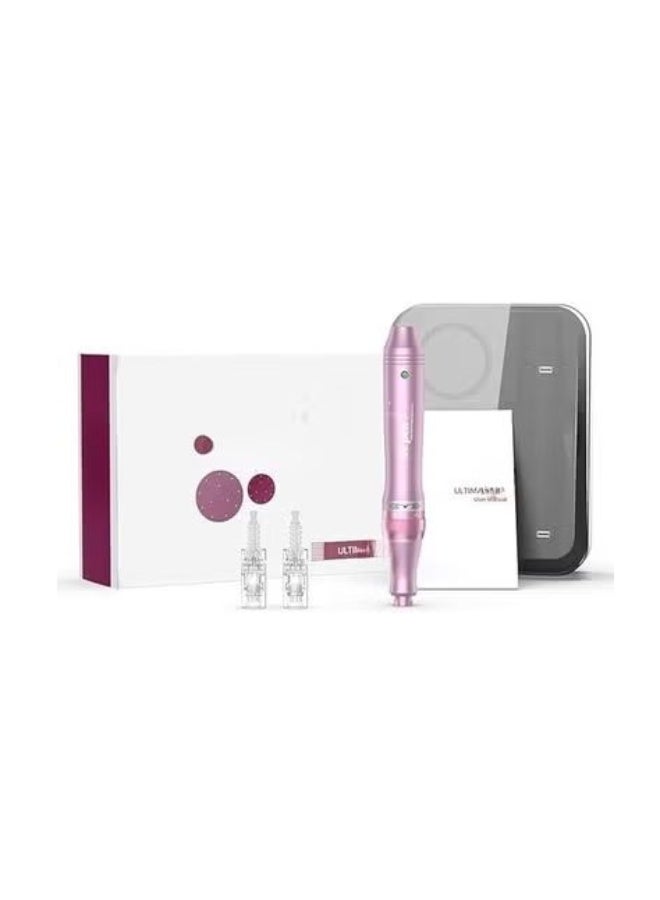 Ultima A6 Professional Electric Skincare Kit - Wireless Microneedling Pen with 12 Replacement Cartridges (6 x 12-Pin & 6 x 36-Pin) - Multicolor