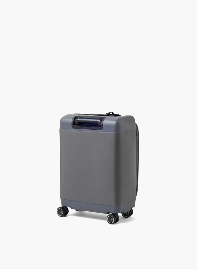 Wave GREY Textured Softcase Luggage Trolley With Retractable Handle - 20 Inches Cabin Bag  | Best Price UAE