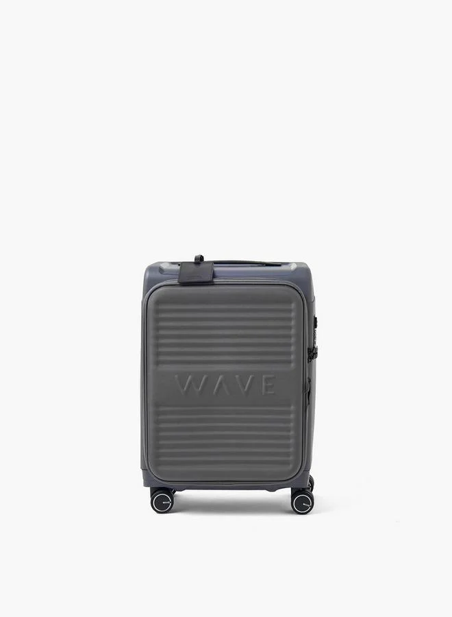 Wave GREY Textured Softcase Luggage Trolley With Retractable Handle - 20 Inches Cabin Bag  | Best Price UAE