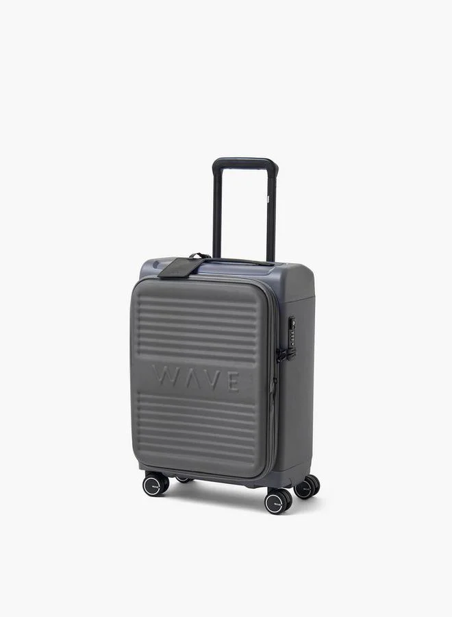وايف Textured Softcase Luggage Trolley With Retractable Handle - 20 Inches Cabin Bag