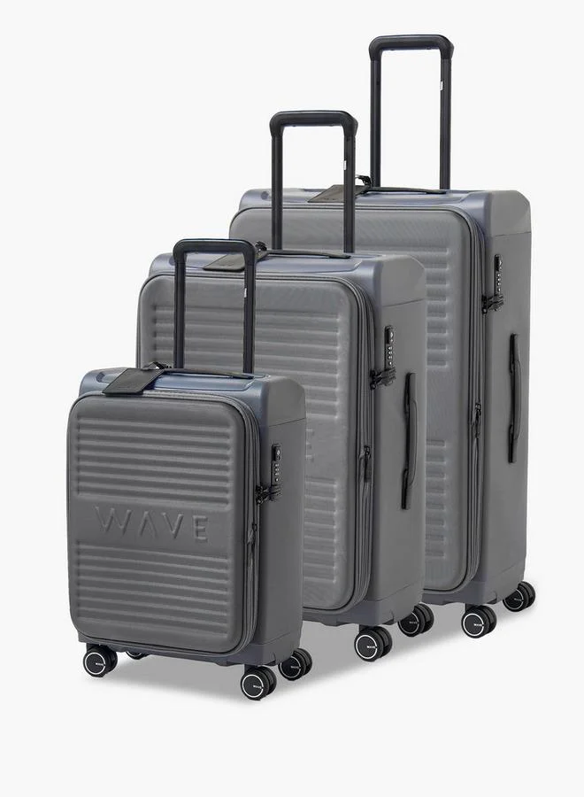 وايف Textured Softcase Luggage Trolley With Retractable Handle - 20 Inches Cabin Bag