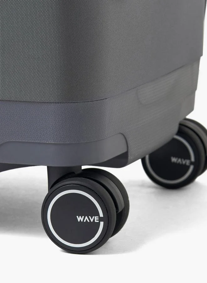 Wave GREY Textured Softcase Luggage Trolley With Retractable Handle - 20 Inches Cabin Bag  | Best Price UAE