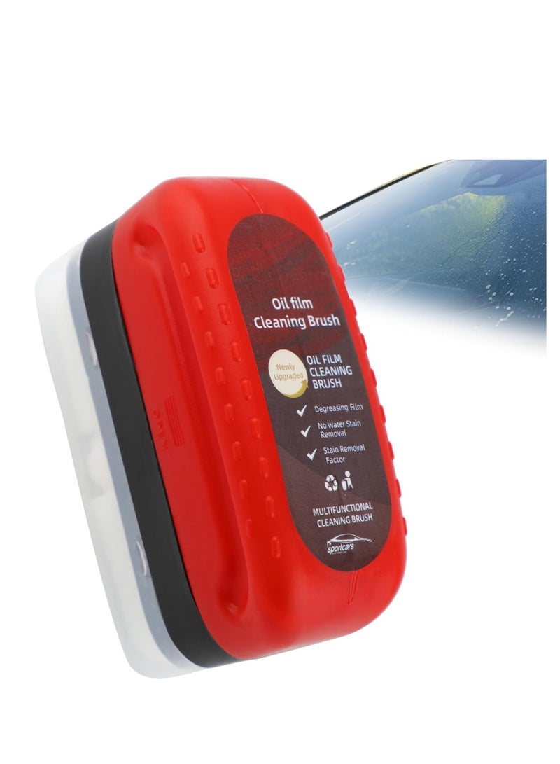 Automotive Oil Film Cleaning Brush Glass Oil Film Remover Brush Multifunctional Cleaning Brush for Car Windshield Rearview Mirror Home Windows and Bathroom Doors - Image 1