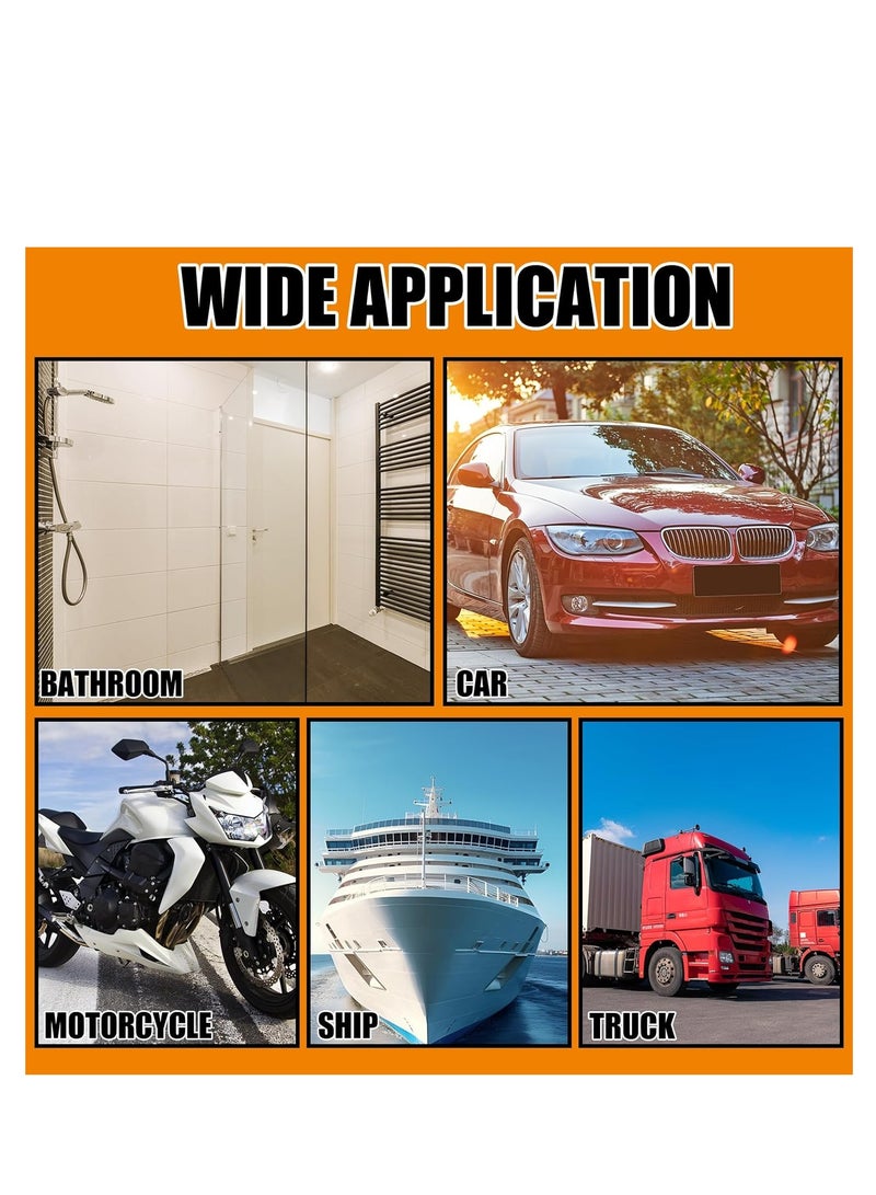 Automotive Oil Film Cleaning Brush Glass Oil Film Remover Brush Multifunctional Cleaning Brush for Car Windshield Rearview Mirror Home Windows and Bathroom Doors - Image 3