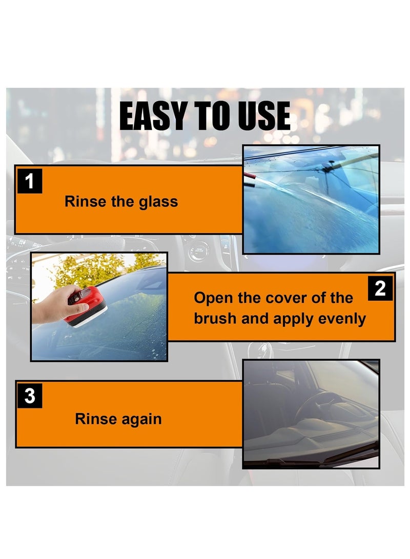 Automotive Oil Film Cleaning Brush Glass Oil Film Remover Brush Multifunctional Cleaning Brush for Car Windshield Rearview Mirror Home Windows and Bathroom Doors - Image 5