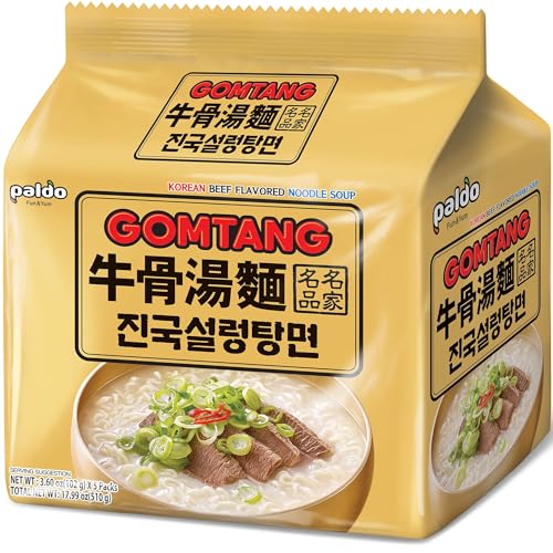 Paldo Korean Ramen Family Pack Gomtang (Pack of 4) - Image 1