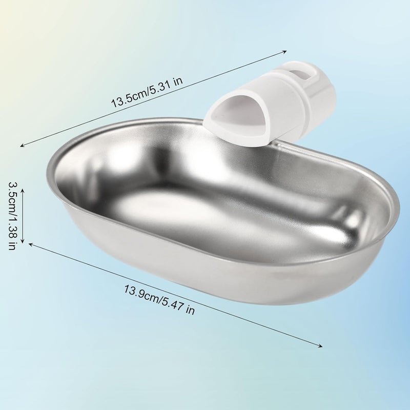 Sinbana Smart Pet Water Fountain, Stainless Steel Automatic Pet Water Dispenser Wastewater Separation Feeding Watering Bowl for YSJ250424US for Cats and Small Dogs (Silver) - Image 2
